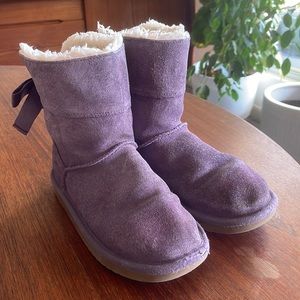 Purple Koolaburra (Uggs) lined boots. Girls Size 2.